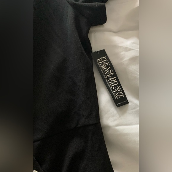 NWT NYC Women’s Knee Length Black Dress, Short Sleeve, 3-Button Pockets; Size XL - Picture 6 of 7